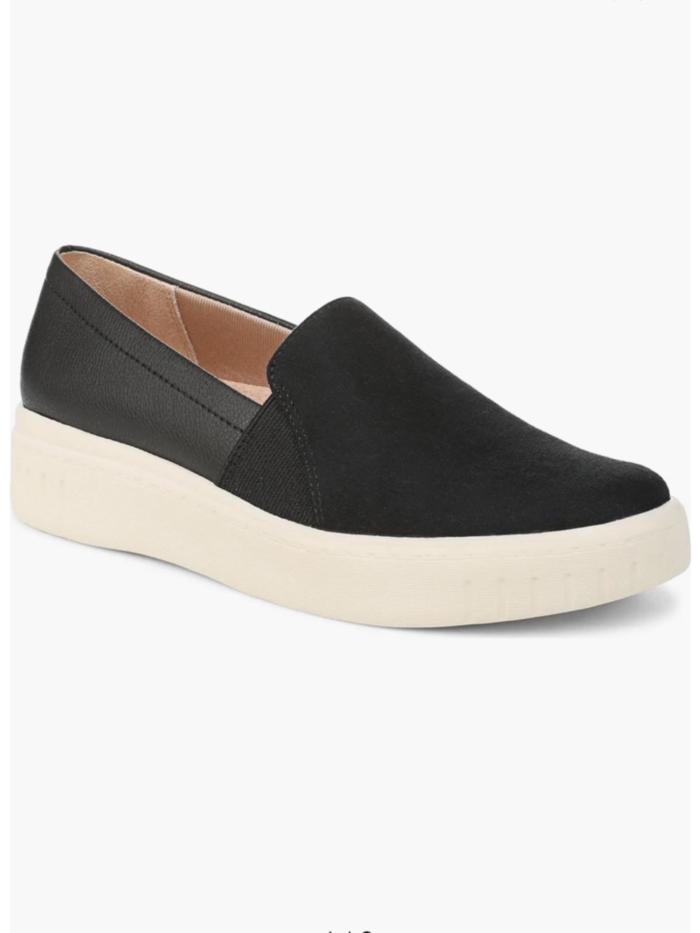 Black Slip-On Platform Sneaker NIB Size 11
